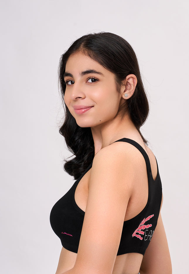 Sports black bra