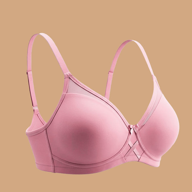 MAROON Find My Skin Tone Seamless Non-Padded T-Shirt Cloud Soft Lift Active Stretch Women Everyday Bra. Strawberry