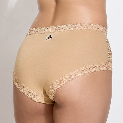 MAROON Find My Skin Tone Cotton Elastane High Rise Briefs Soft Stretchy Full Coverage High Waist Hold Zero Roll Grip Vanishing Waistband Hipster Panty