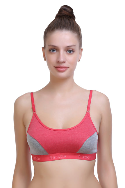 sports red bra